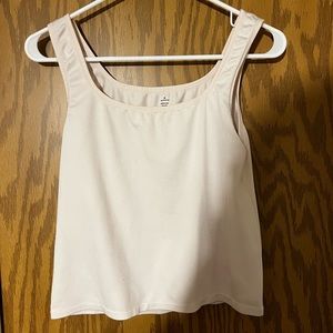 women’s light pink crop top